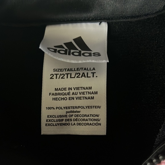Adidas kids track suit (black and pink) - Picture 3 of 6